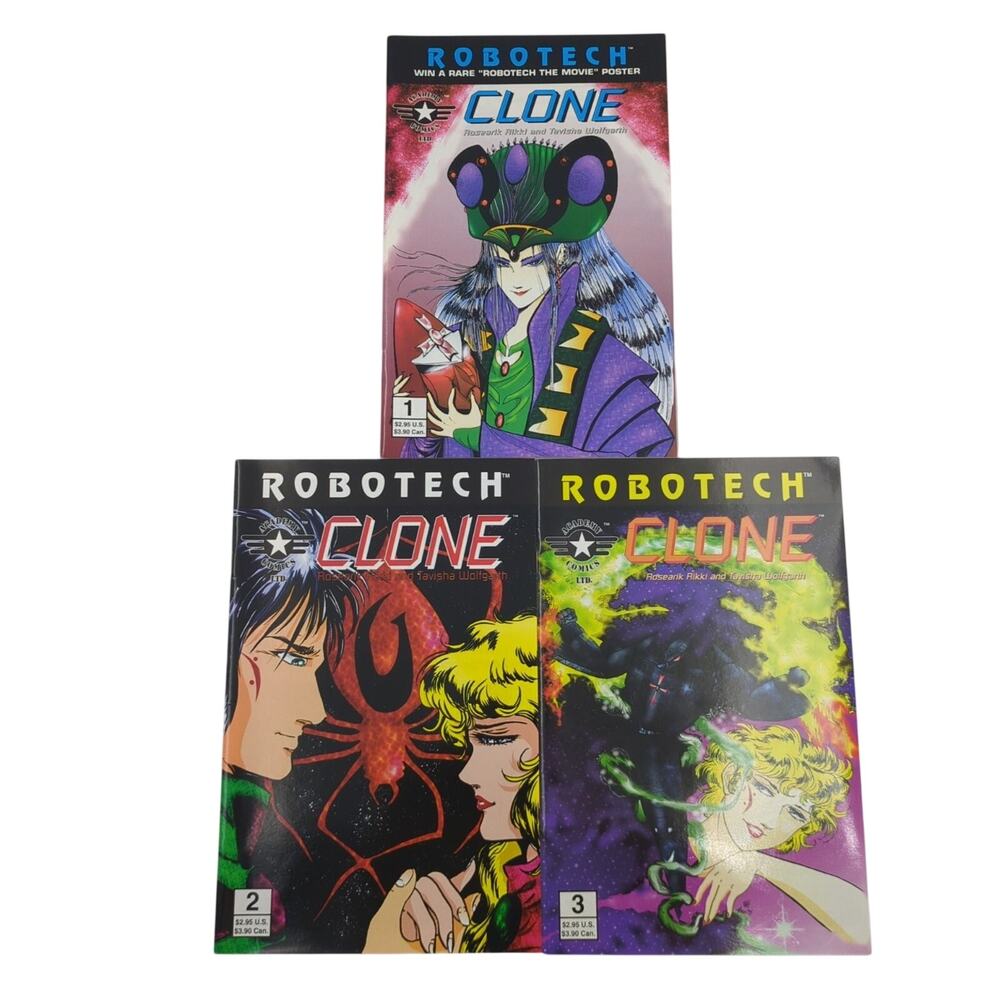 Robotech Clone Comic Lot of 3 Issues #1-3 Academy Comics Modern Age